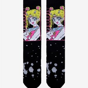 Sailor Moon Crystal Tie Dye Crew‎ Socks Hot Topic